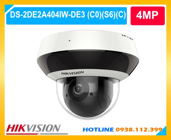 DS-2DE2A404IW-DE3(C0)(S6)(C), Camera DS-2DE2A404IW-DE3(C0)(S6)(C), Giá DS-2DE2A404IW-DE3(C0)(S6)(C), Camera SpeedDome Mini 4MP, Camera IP Zoom Quang 4X Hikvision, Camera PoE IP66 IK10, Camera Hồng Ngoại 20m, Camera Hikvision DS-2DE2A404IW-DE3